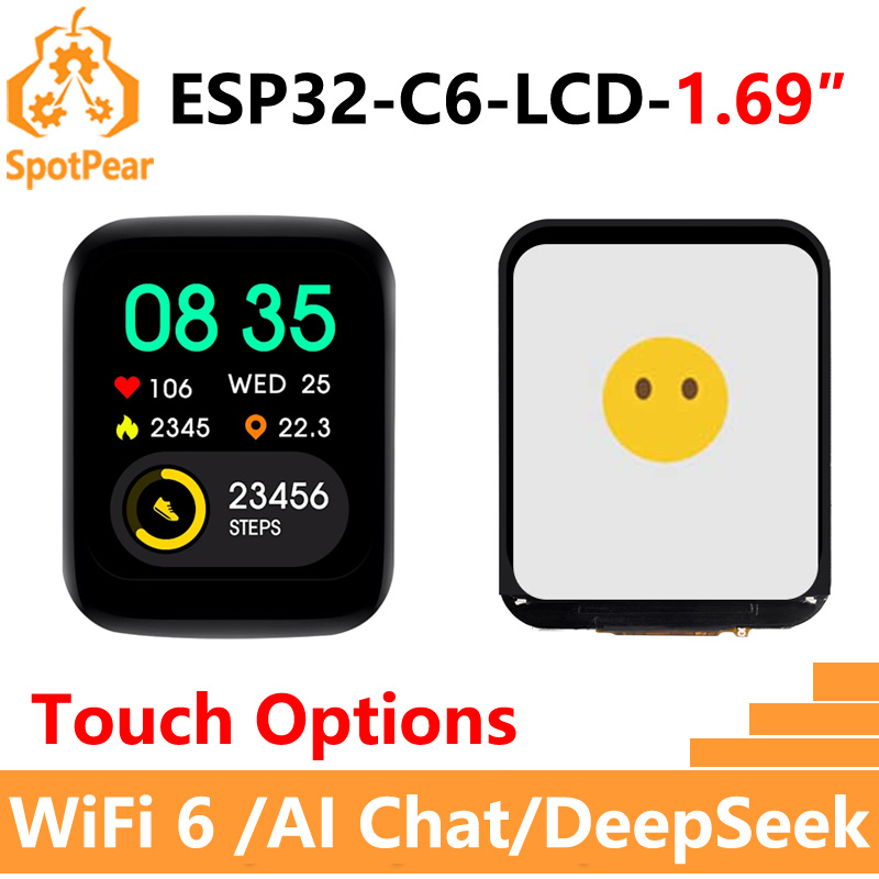 Esp32 C6 - Waveshare ESP32-C6 1,69-calowy dotykowy wyświetlacz LCD