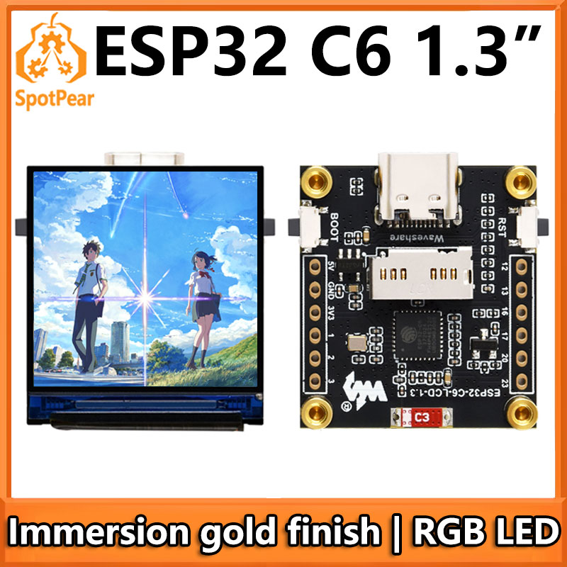 Esp32 C6 - Płytka rozwojowa ESP32-C6 z wyświetlaczem LCD