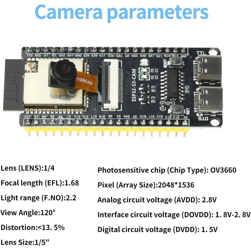 Płytka ESP32-S3-CAM z kamerą O – Esp32 Wifi Bluetooth Module recenzja i cena