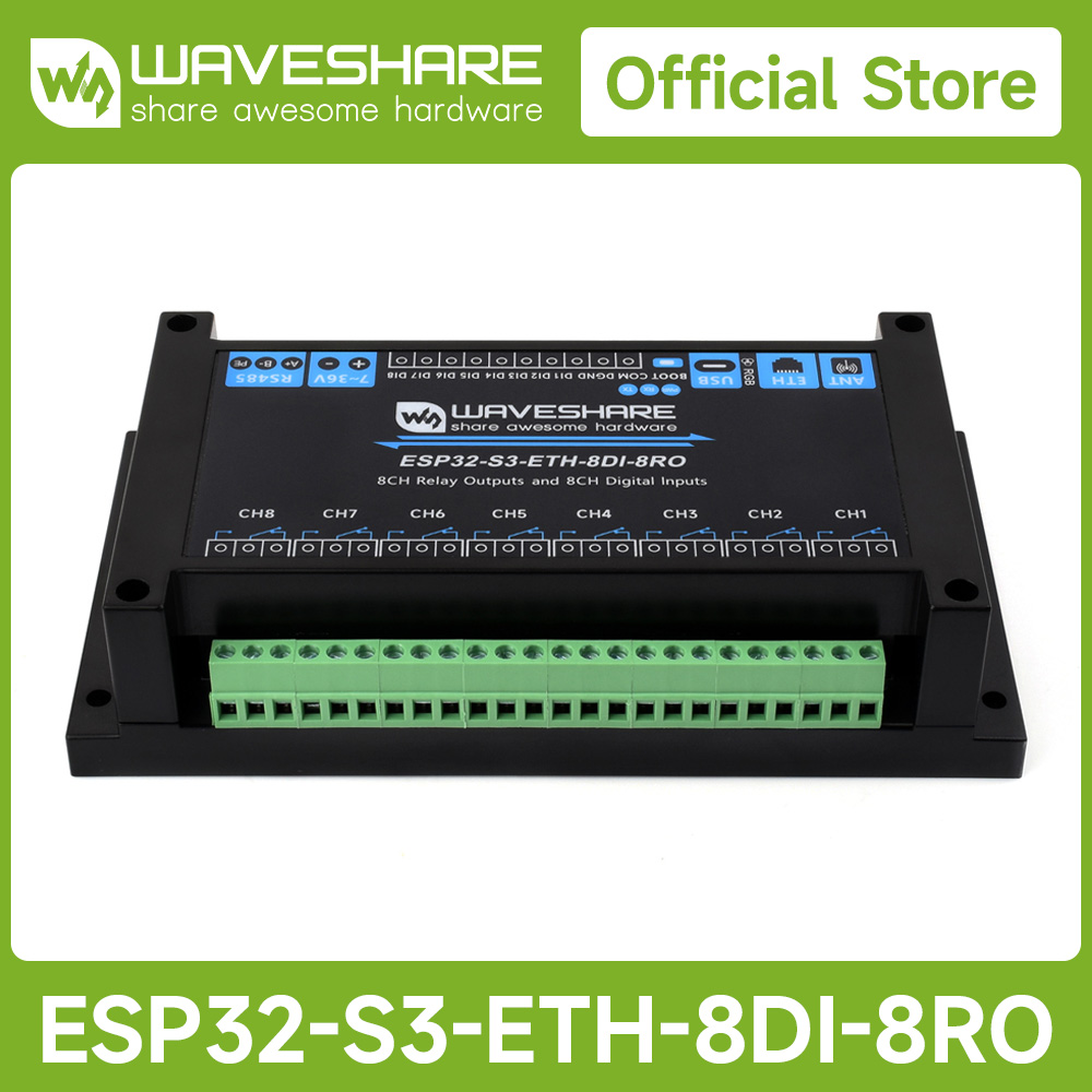 Waveshare przemysłowy 8-kanało – Esp32 Uart Module recenzja i cena