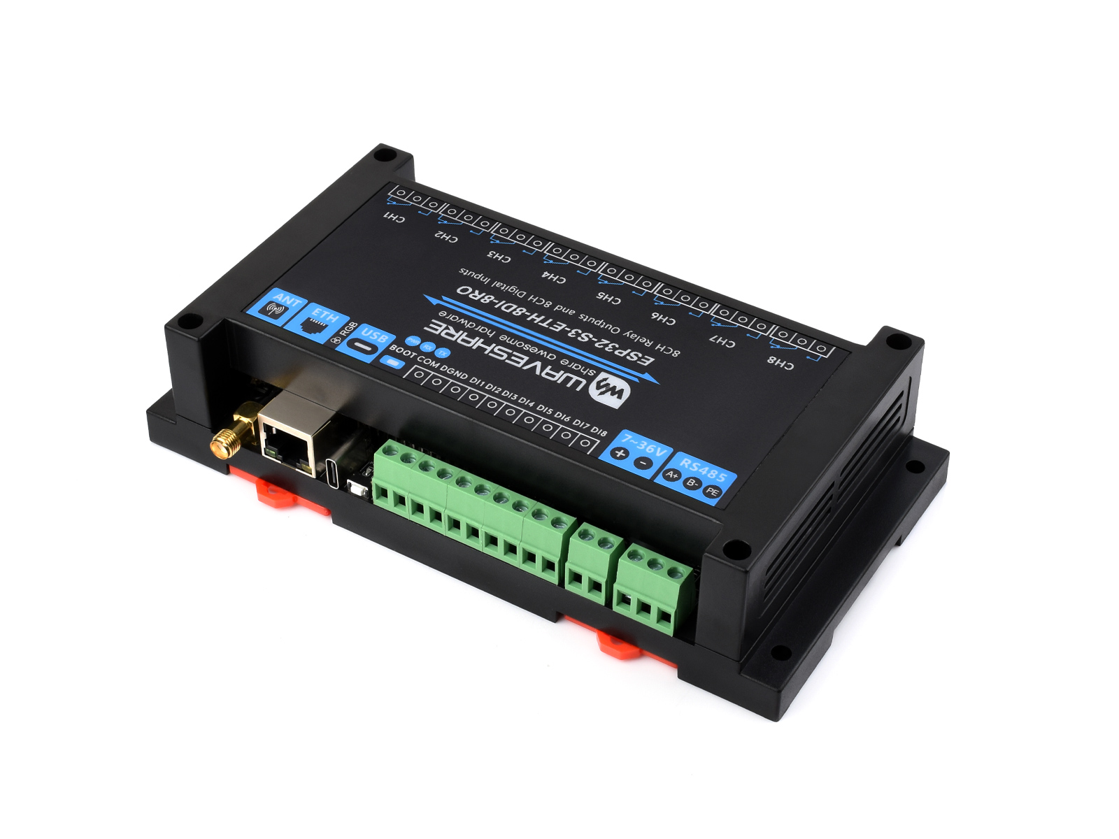 Waveshare przemysłowy 8-kanało – Esp32 Uart Module recenzja i cena