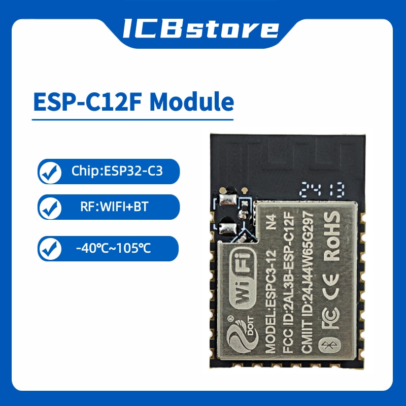Moduł ESP32-C3 Serii ESP-C12F, – Esp32 Wifi Bluetooth Module recenzja i cena