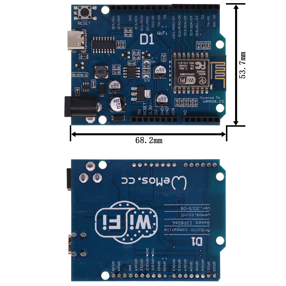 ESP-12E WeMos D1 R2 UNO R3 CH3 – Esp8266 Nodemcu recenzja i cena